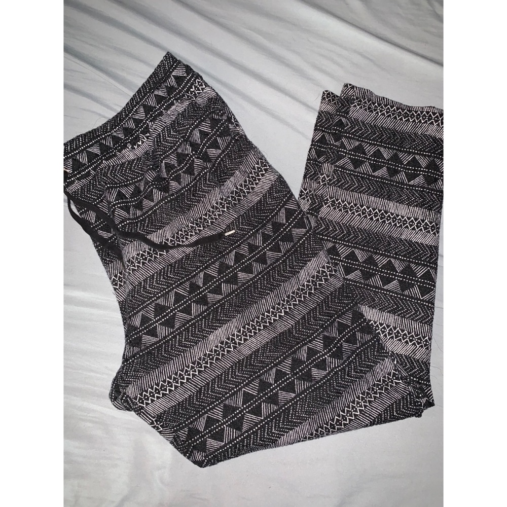 H&M Black&White Detailed Joggers